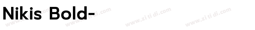 Nikis Bold字体转换